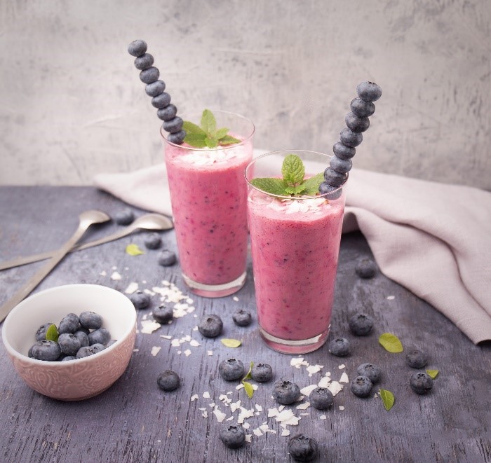 borůvkové smoothie